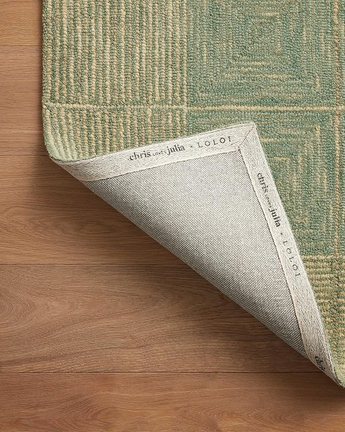 Loloi Chris Loves Julia Francis Collection FRA-02 Green/Natural 2'-3" x 3'-9" Accent Rug