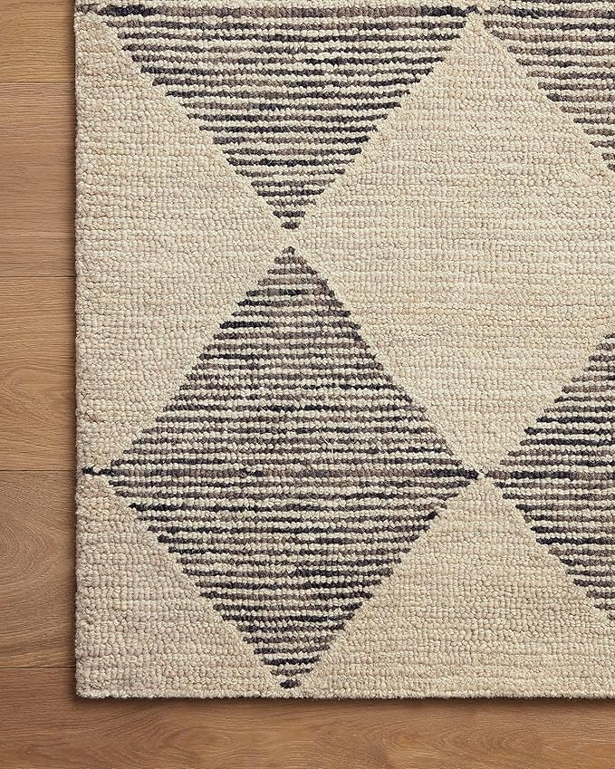 Loloi Chris Loves Julia Francis Collection FRA-01 Beige/Charcoal 5'-0" x 7'-6" Area Rug