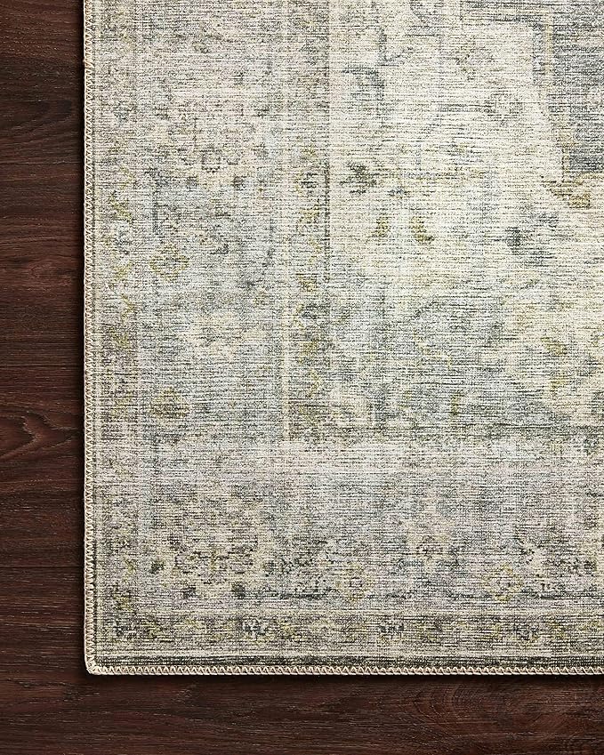 Loloi Skye Collection SKY-12 Charcoal/Dove 8'-0" x 8'-0" Round Area Rug