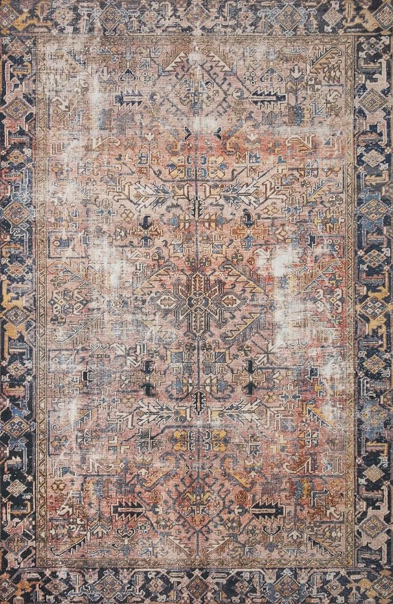 Loloi Chris Loves Julia Jules Collection JUL-02 Terracotta/Multi 2'-6'' x 9'-6'', .13" Pile Height, Runner Rug