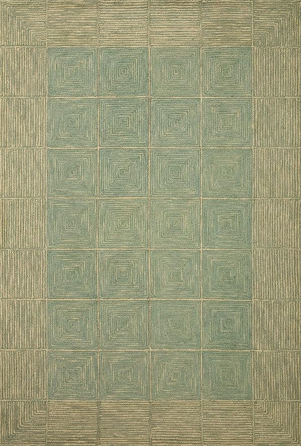 Loloi Chris Loves Julia Francis Collection FRA-02 Green/Natural 2'-3" x 3'-9" Accent Rug