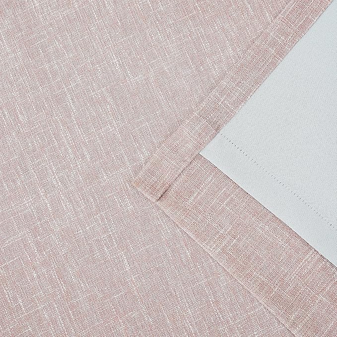 Vision Home Pink Full Blackout Curtains 84 inch for Girls Bedroom Nursery Room Darkening Window Treatment Set Thermal Insulated Rod Pocket Back Tab Soundproof Pink Drapes for Living Room 50" Wx84 Lx2