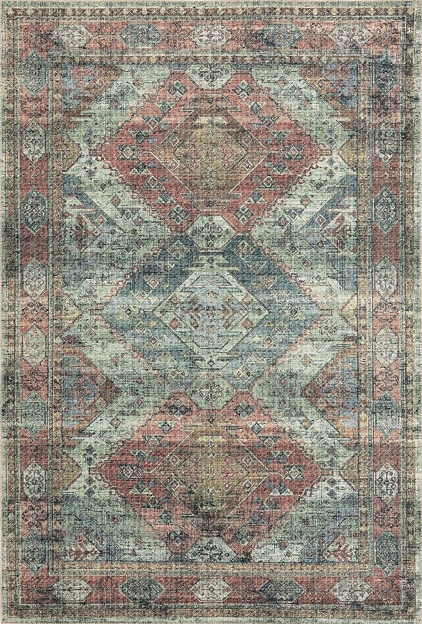 Loloi II Skye Collection SKY-06 Apricot/Mist 2'-6" x 7'-6" Runner Rug
